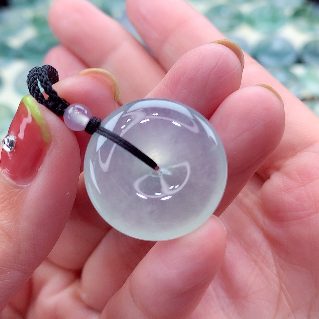 翡翠未镶嵌颈饰编号31-尺寸22.4/6