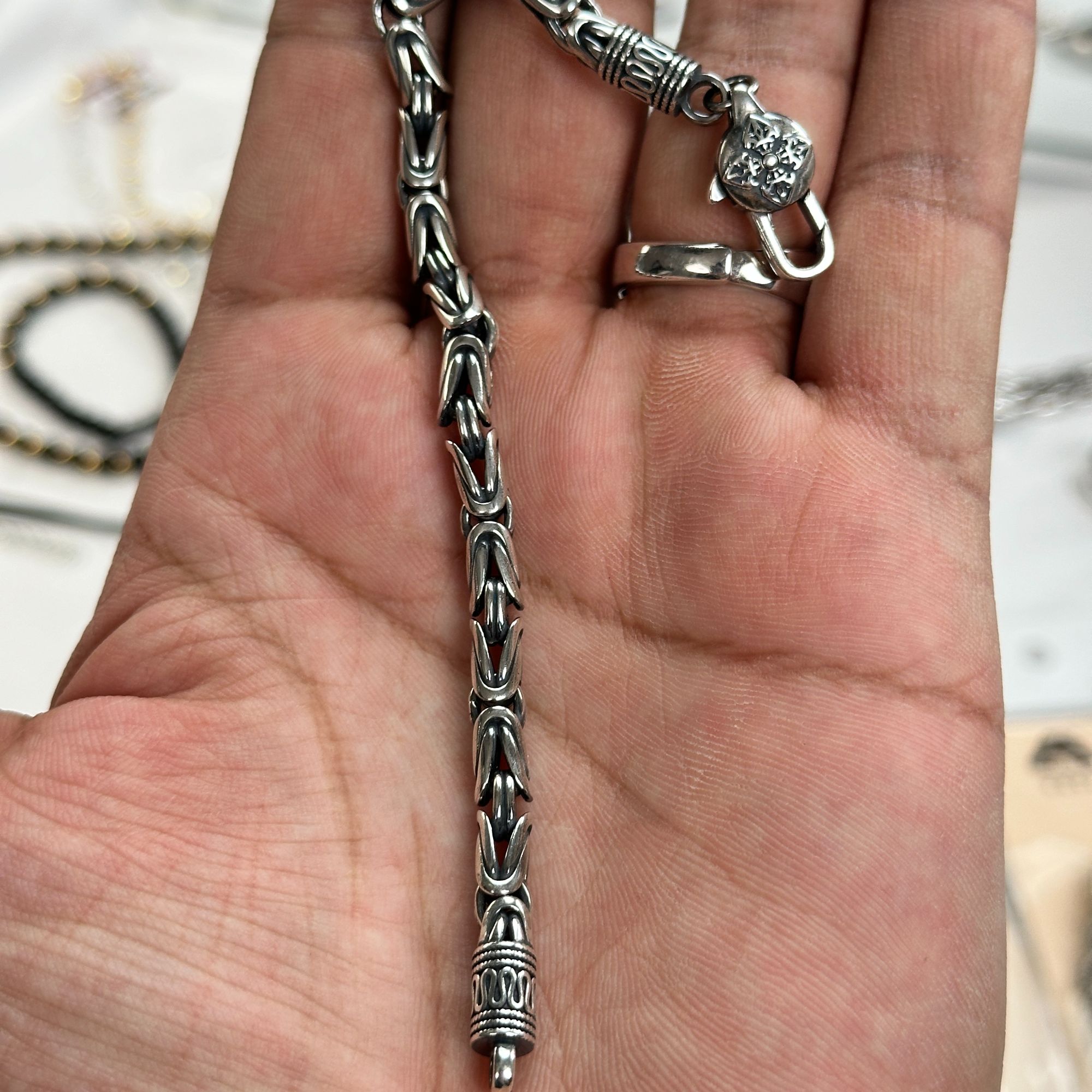 925银手链 爱敏首饰纯银S925手链114151