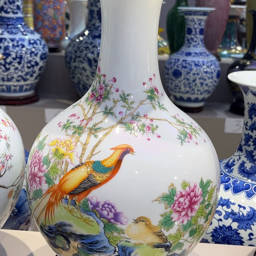 育***单陶景德镇陶瓷34公分一个送证书