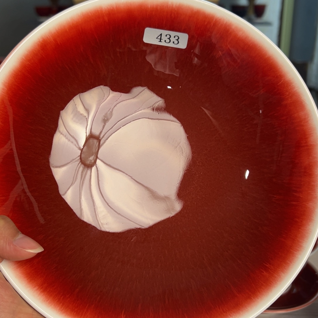 陶景德镇陶瓷郎红微瑕