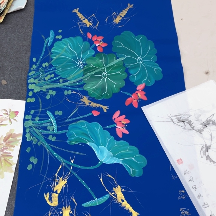 国画河*作品原文秋云一