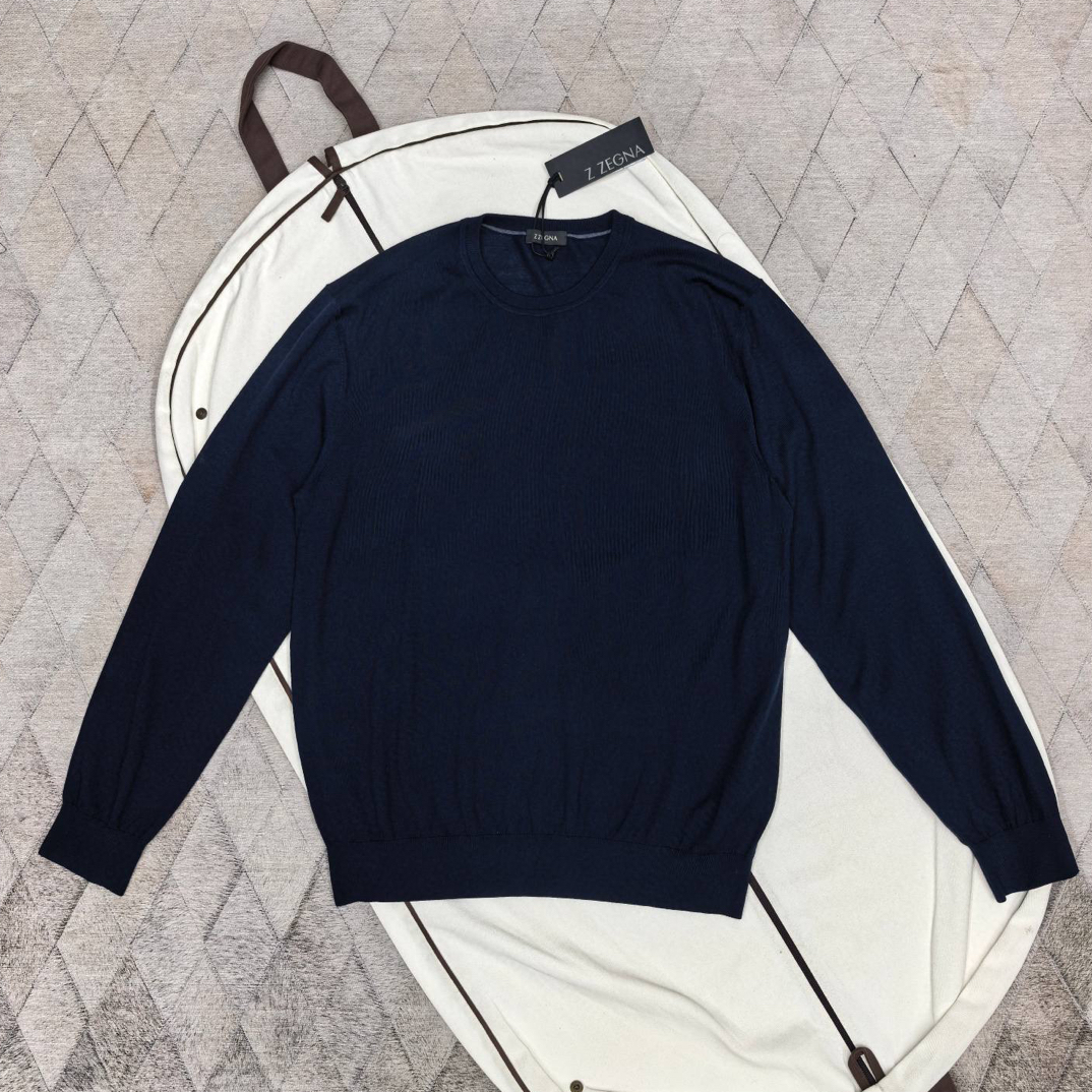 未使用 ZEGNA 134853 男款杰尼亚羊毛打底衫