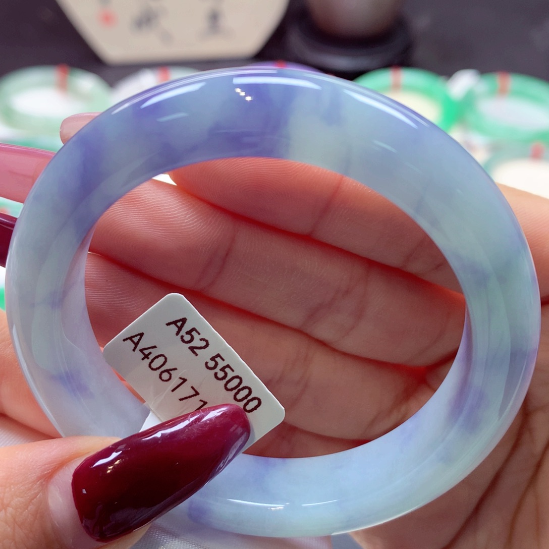 翡翠手镯未镶嵌正圈33号66