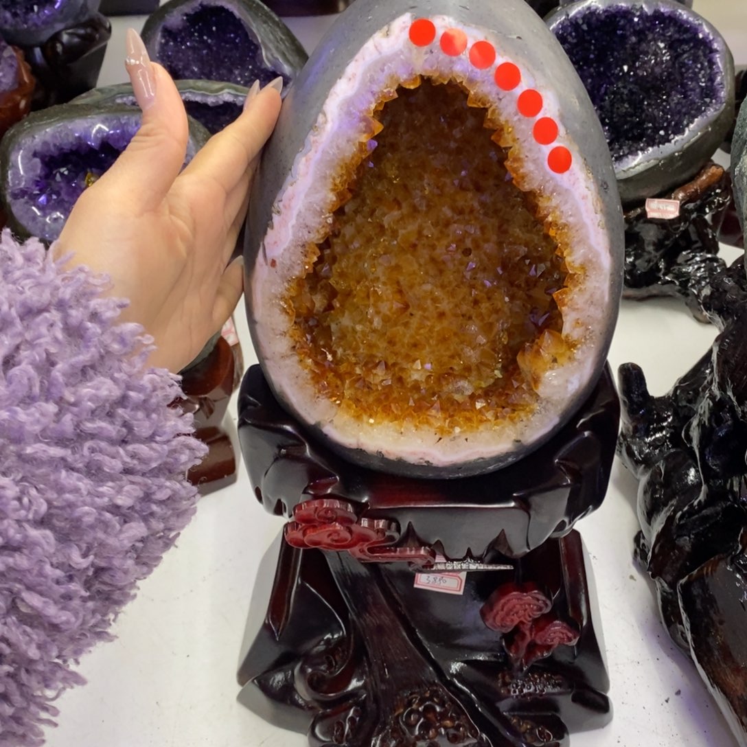 水晶摆件婷未镶嵌G****莹