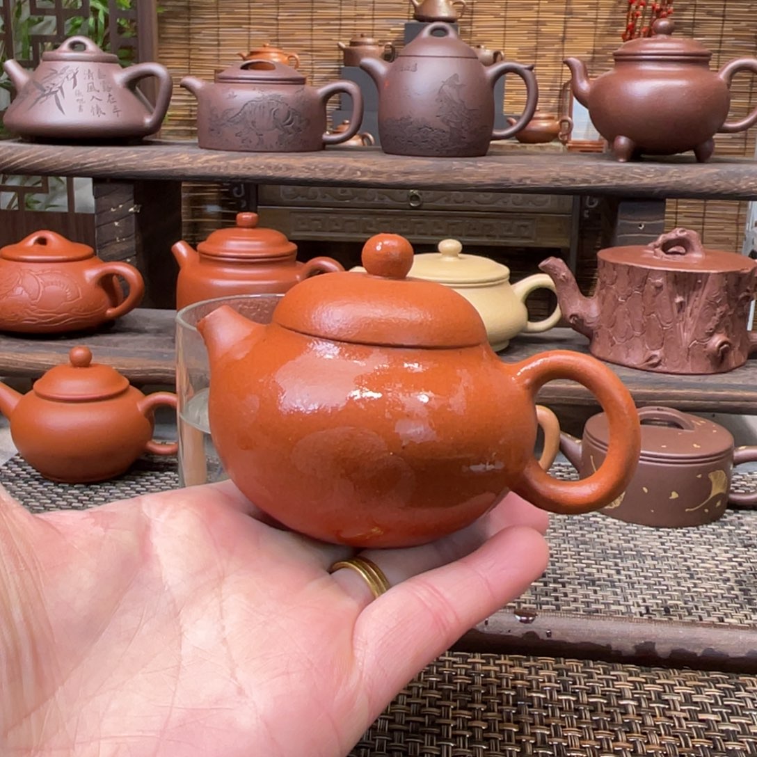 紫砂茶壶宜兴原矿紫砂手工制100