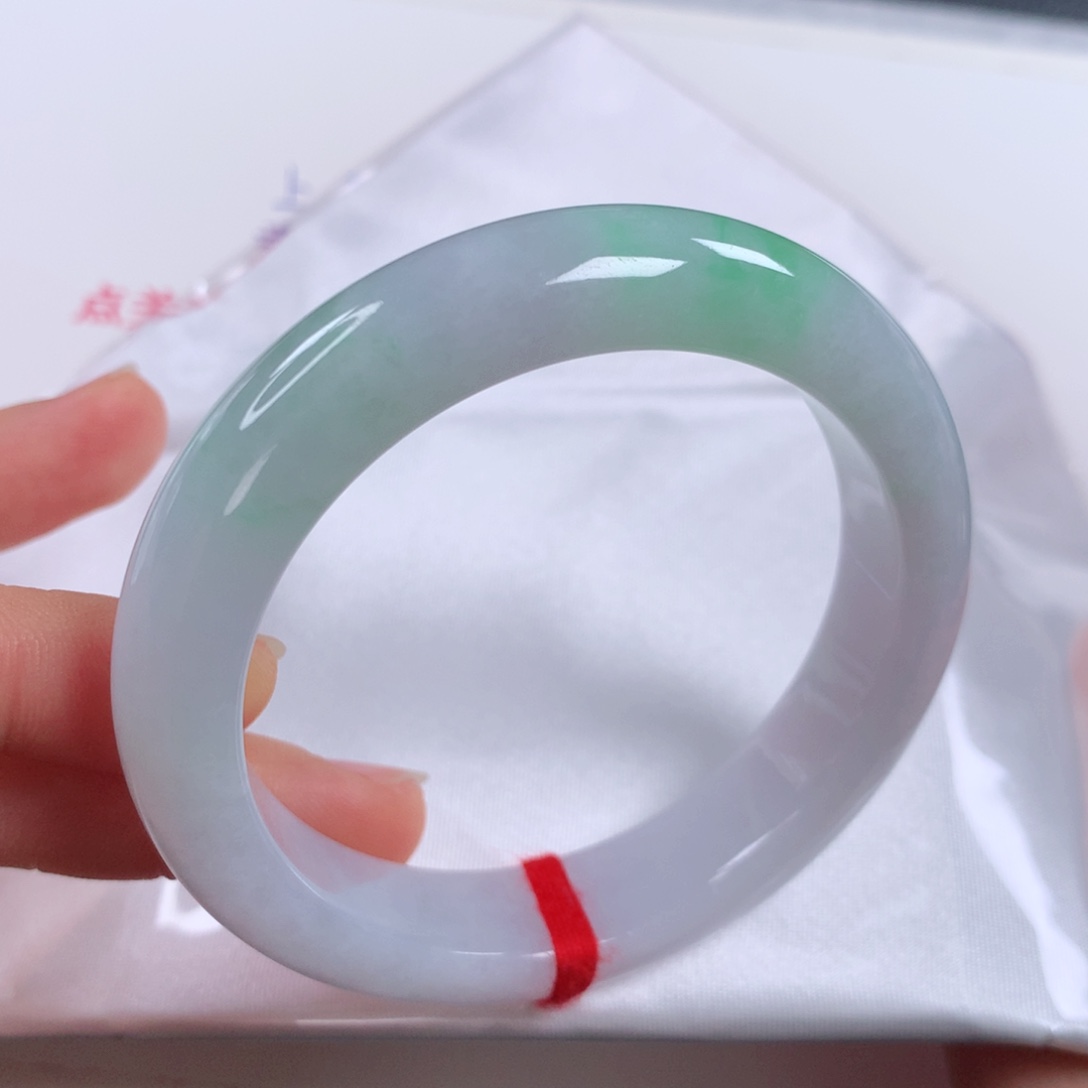 未镶嵌手镯翡翠 正圈②③⑨清仓白底青