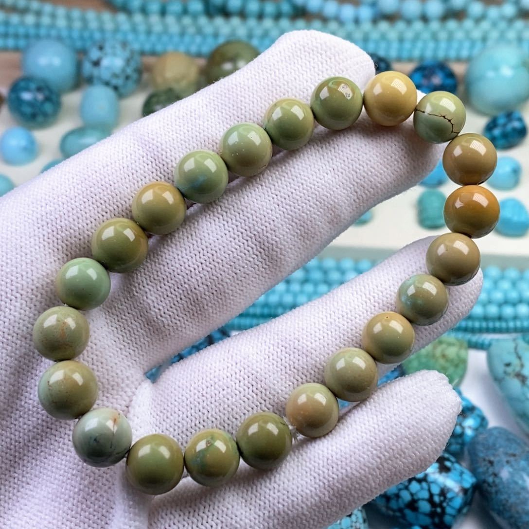 绿松石9.2mm手串未镶嵌