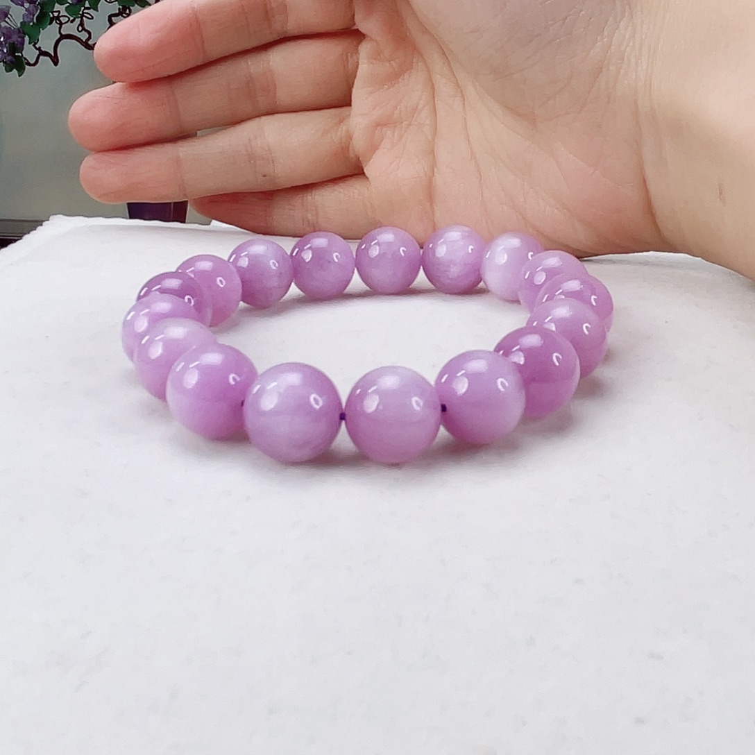辉石手链未镶嵌紫锂辉11.6