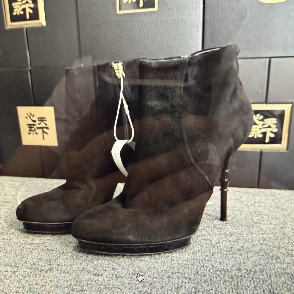 95新 Alexander McQueen/亚历山大·麦昆 古驰高跟鞋ysc3393