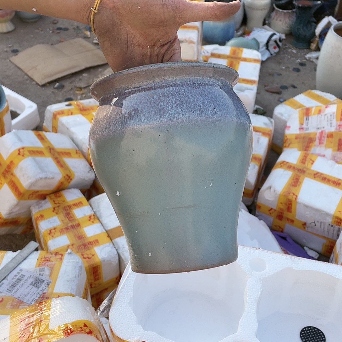 红陶宜兴紫砂花盆