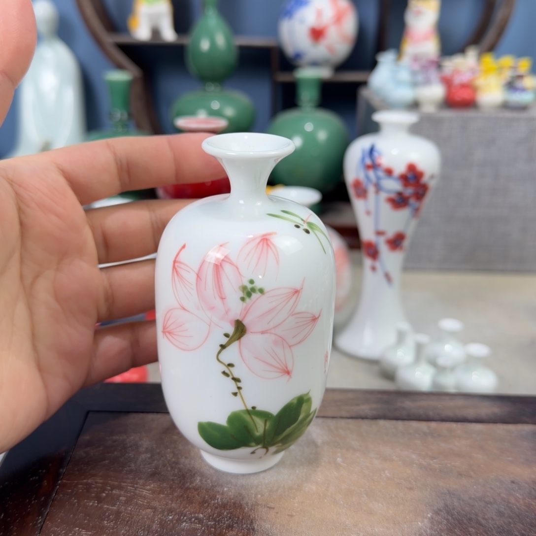 陶瓷手工小花器摆件