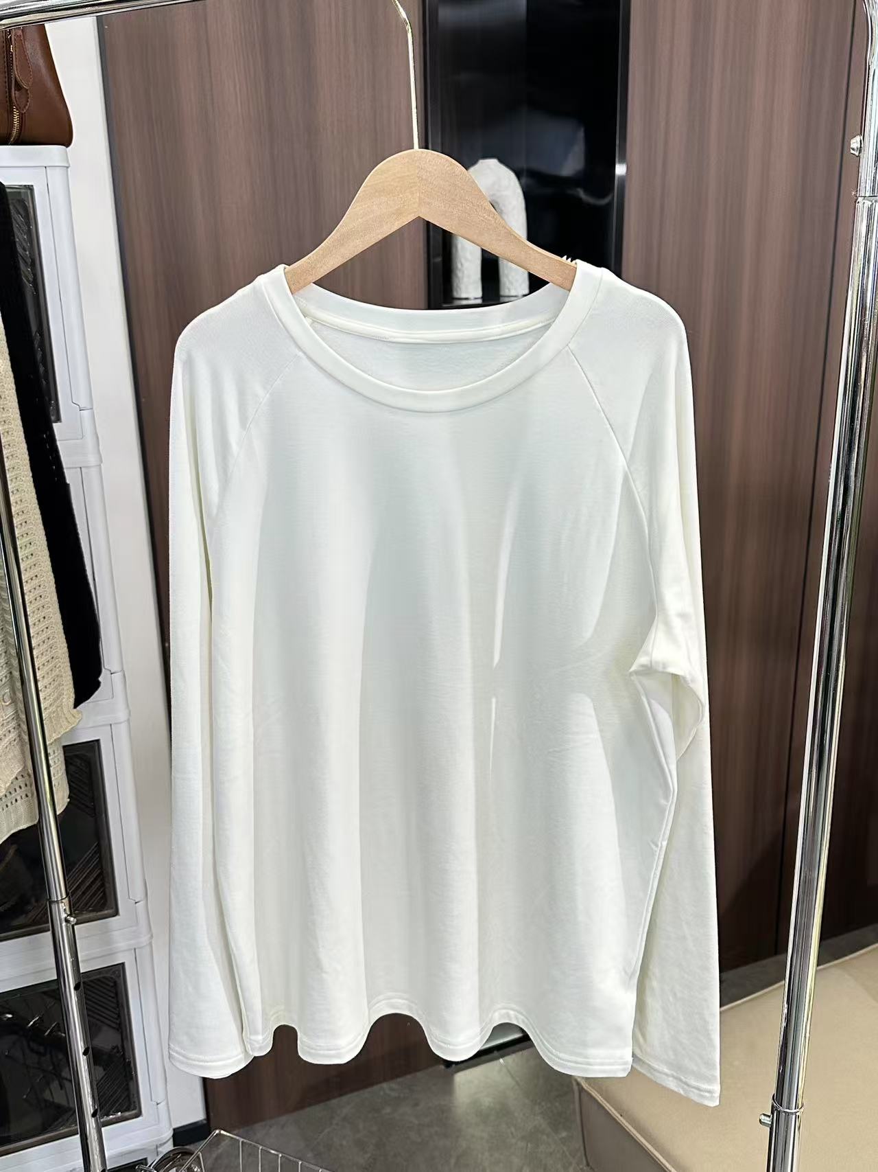 【年糕定制】白色休闲宽松T恤预Q4TX3020A