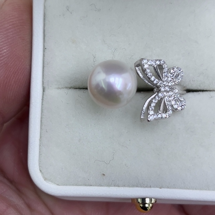 淡水珍珠颈饰银S925镶嵌