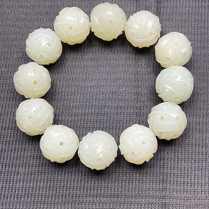 和田玉配珠未镶嵌友*