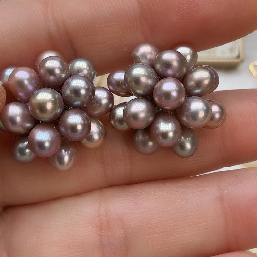 淡水珍珠耳饰未镶嵌