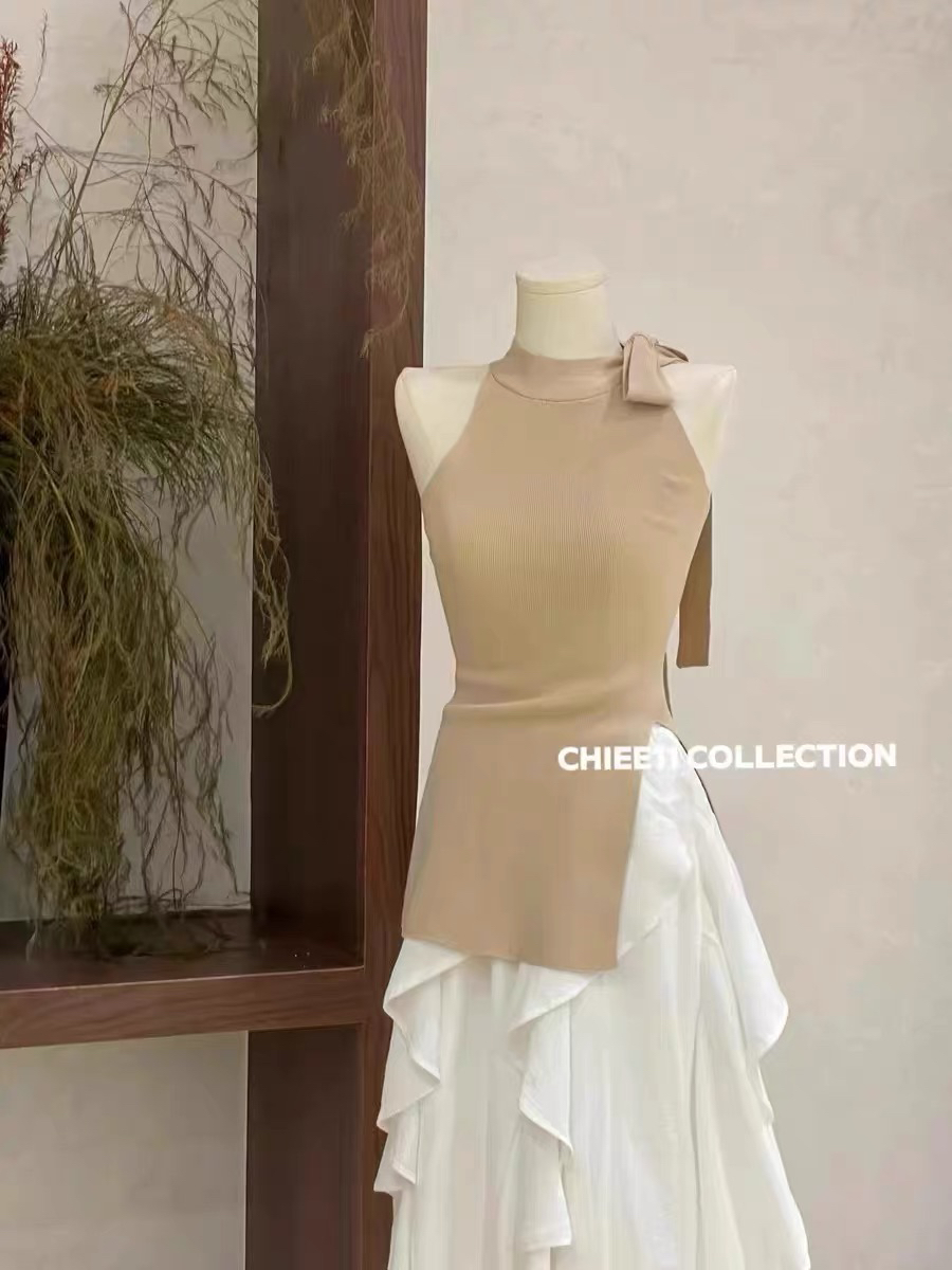 法式千金风针织显瘦