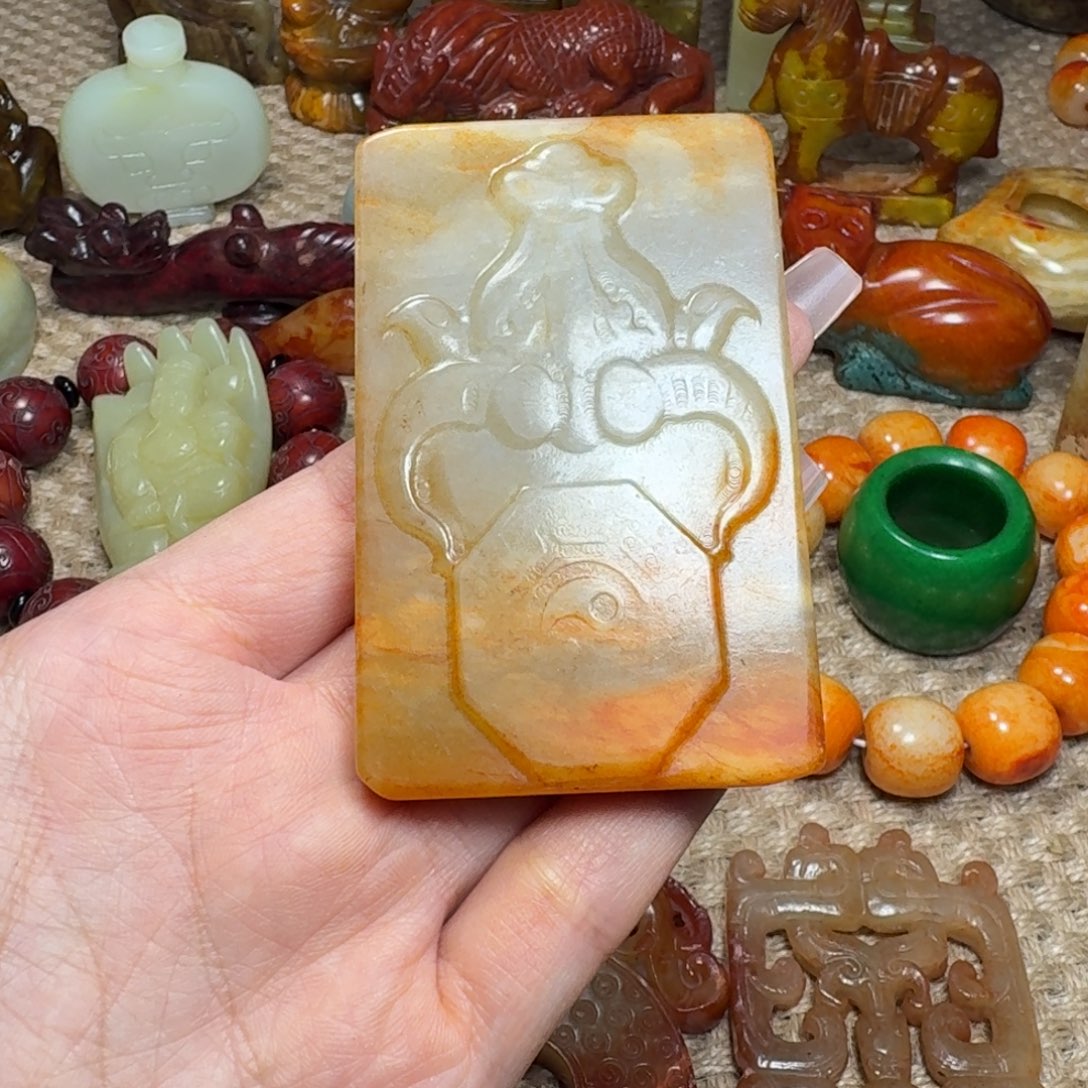 白玉菩提吊坠挂件