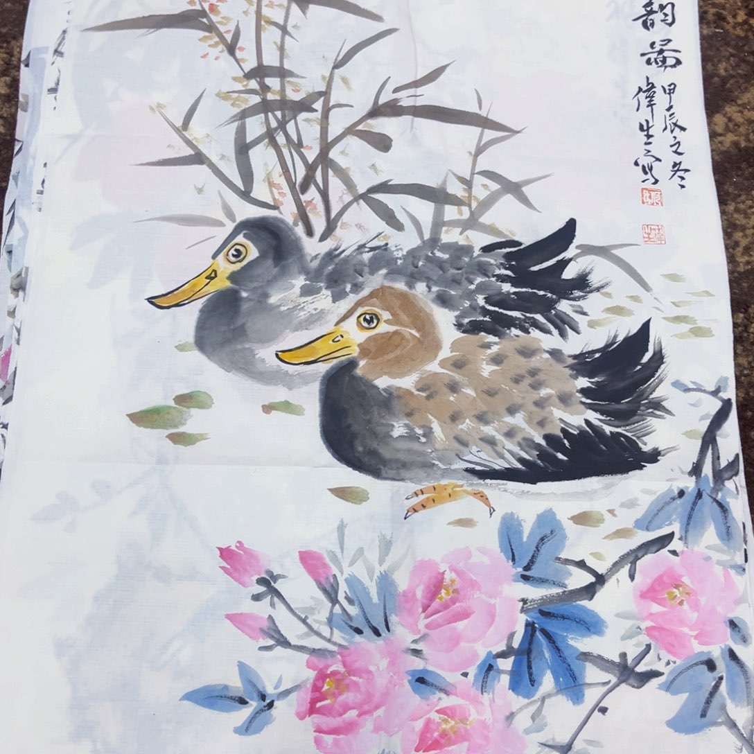 国画绘画作品多次参加全国美展