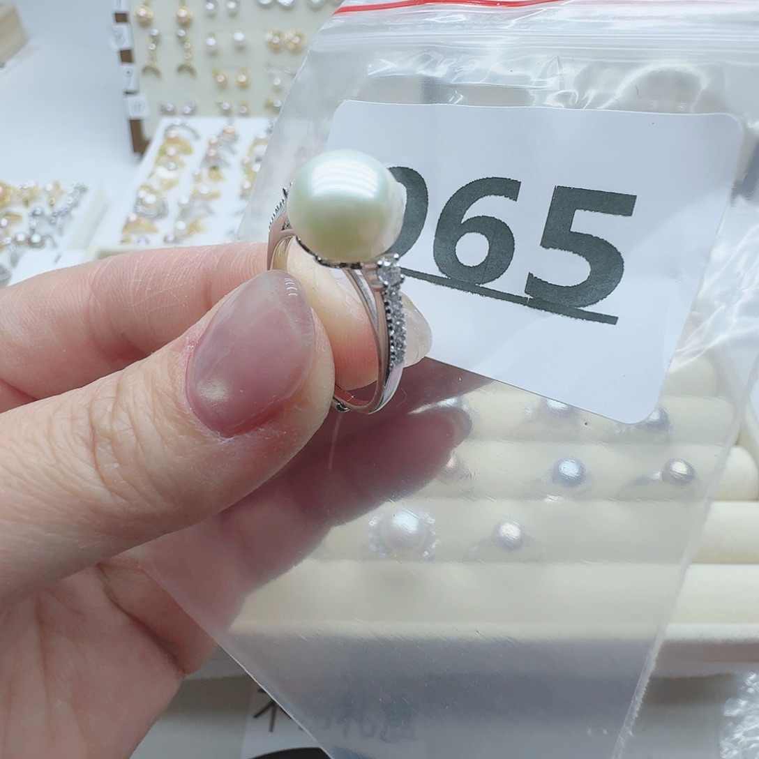 淡水珍珠珠宝奇石银S925镶嵌065