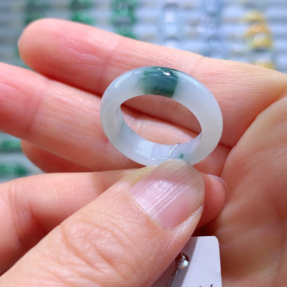 翡翠戒指未镶嵌13-14号