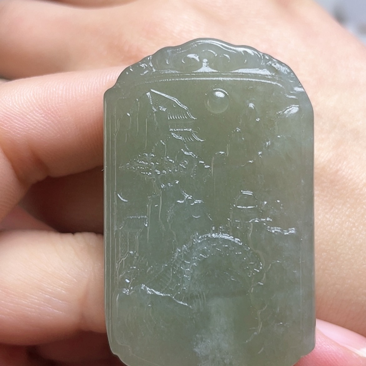 【闪购商品】和田玉颈饰未镶嵌微棉放漏