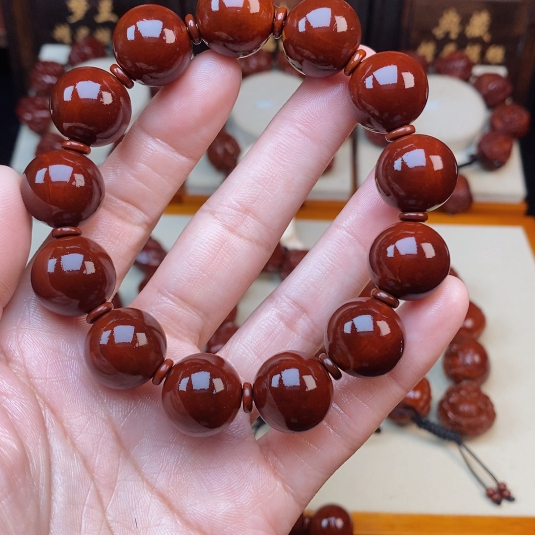 橄榄核吊坠大*光珠光珠