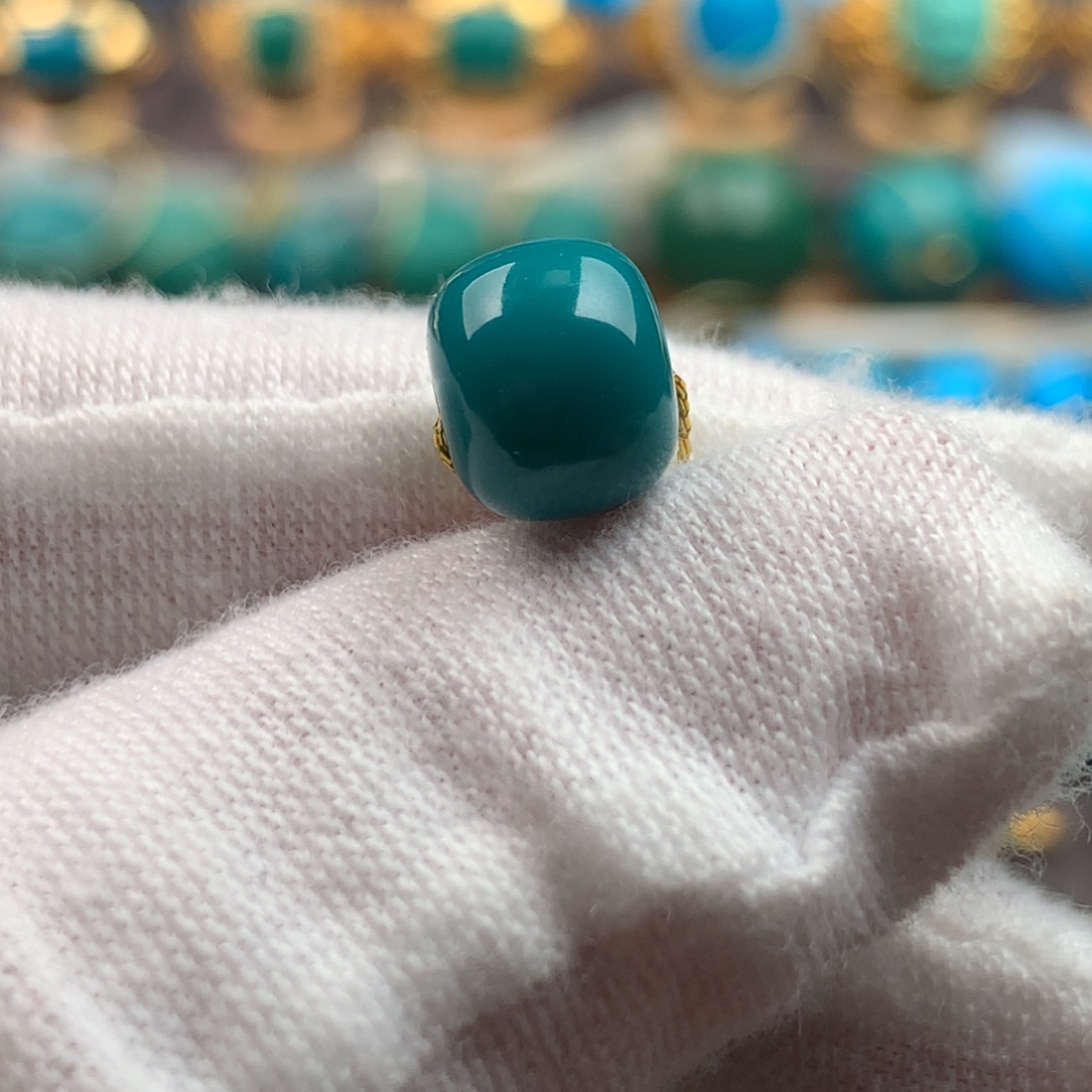 绿松石未镶嵌发饰8*7mm