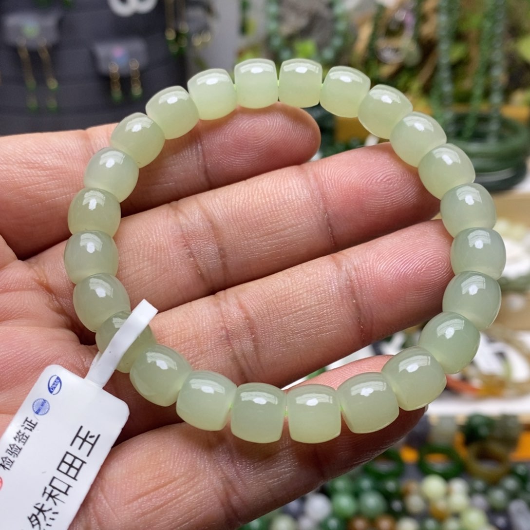 和田玉手链未镶嵌78