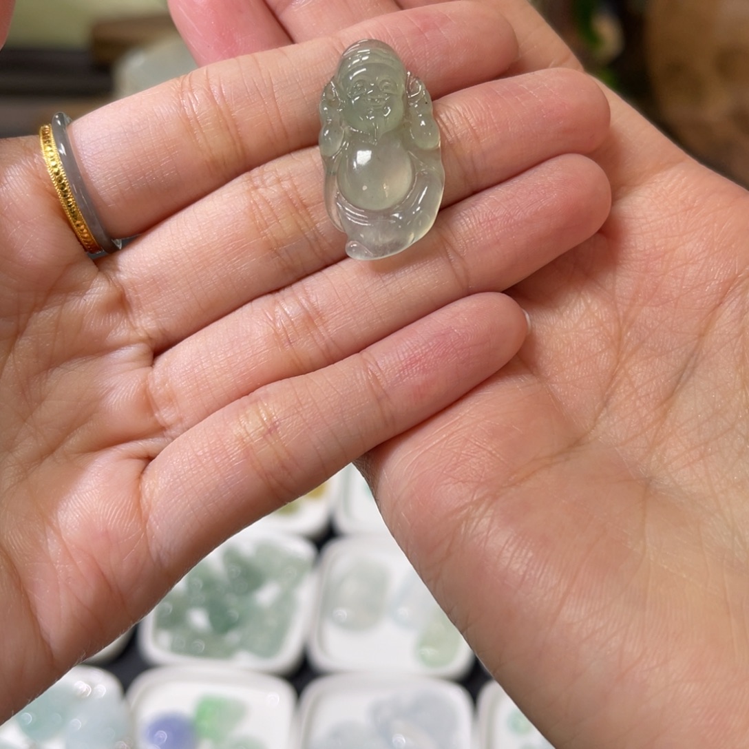 定制翡翠未镶嵌财神