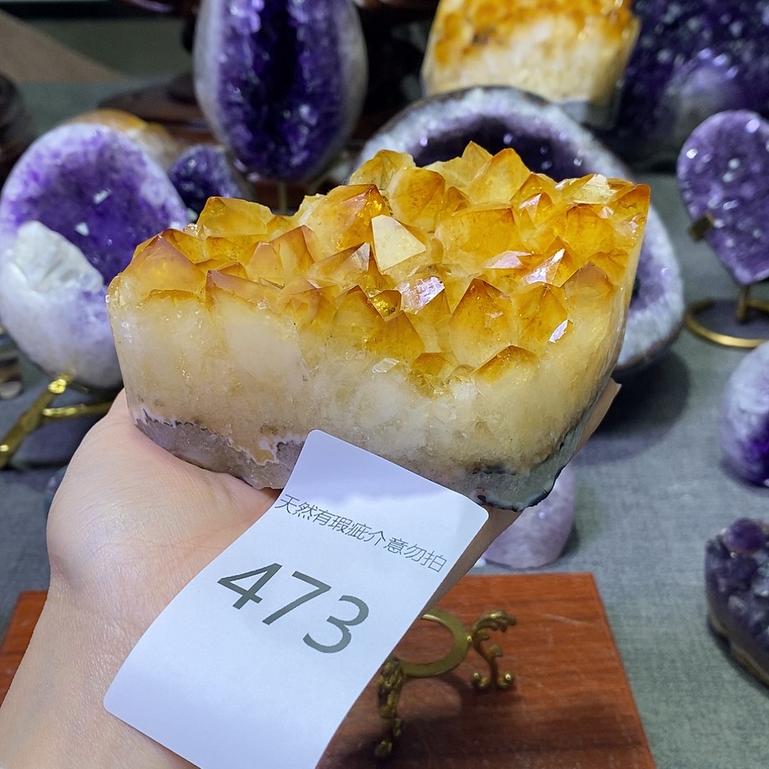 紫晶未镶嵌珠宝半成品