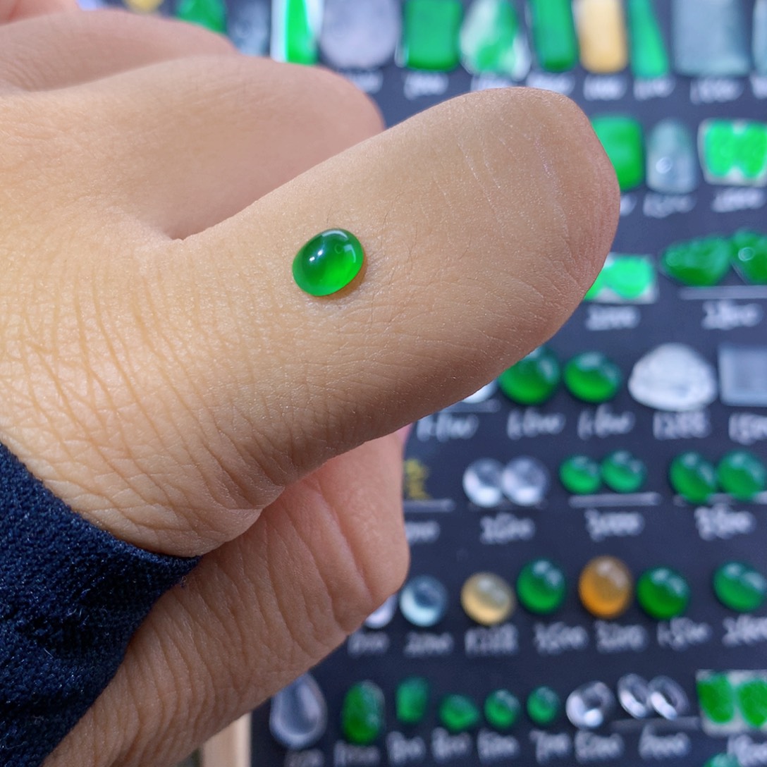 翡翠裸石天然翡翠玉石绿蛋