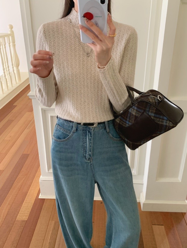 3315 简约百搭设计感打底衫