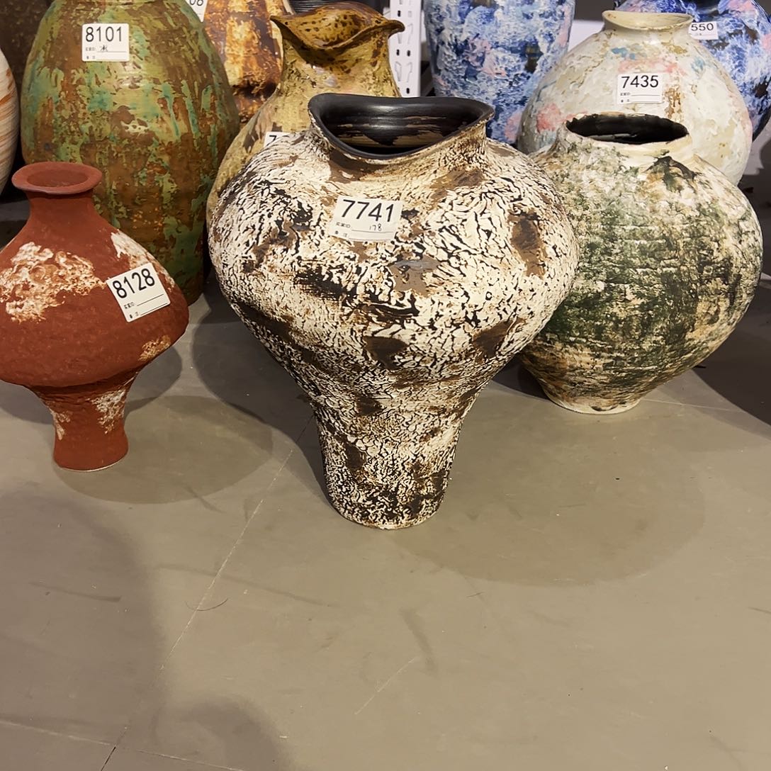 瓶马*7741高37口12陶瓷花瓶无孔