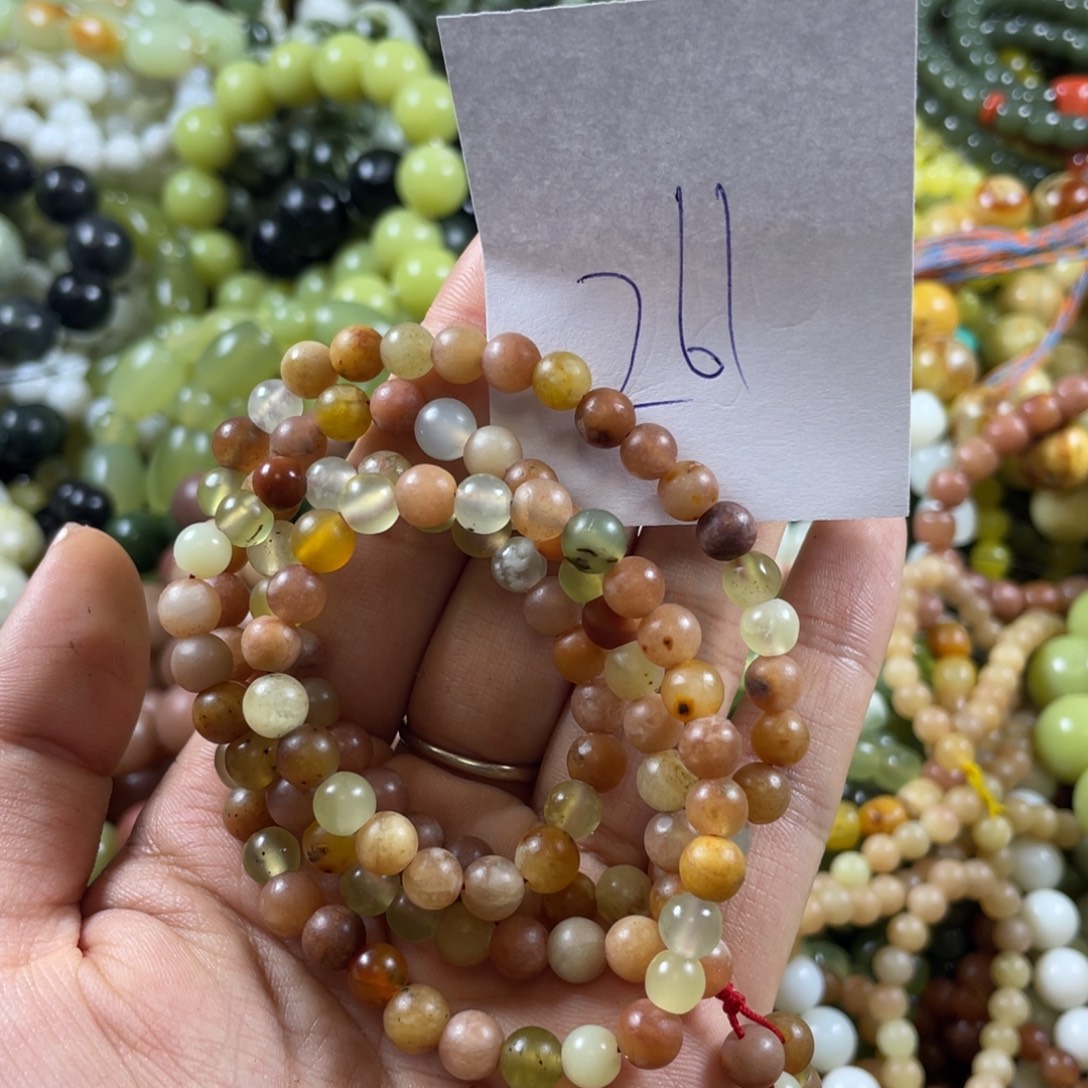 未镶嵌蛇纹石玉手串