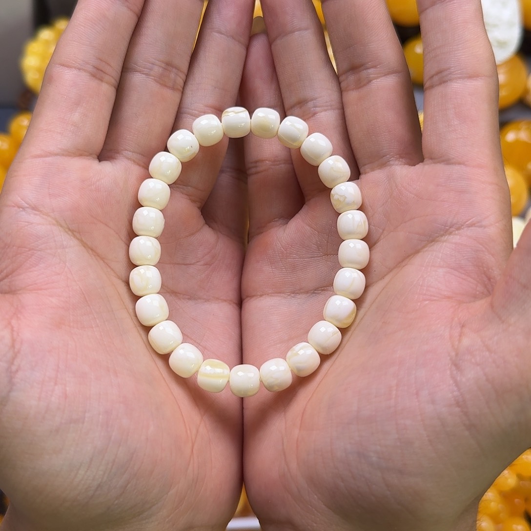 未镶嵌蜜蜡珠宝奇石同料8mm