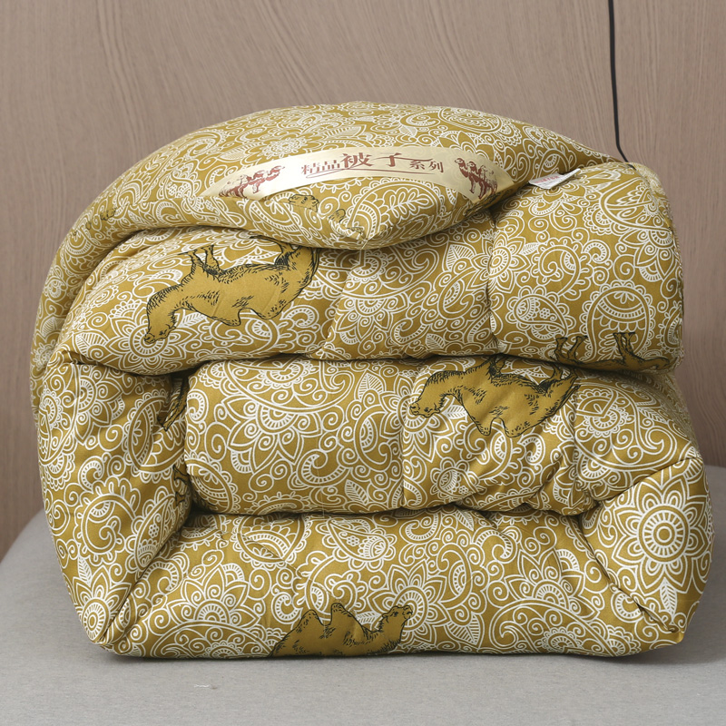 驼毛被子 加厚冬被双人被芯保暖驼绒被双人春秋被学生宿舍棉被商品图