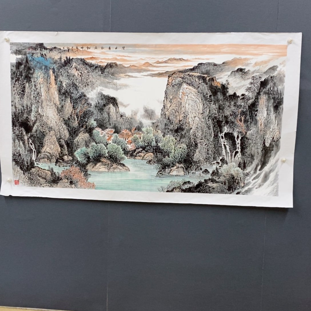 国画山水防拍山水