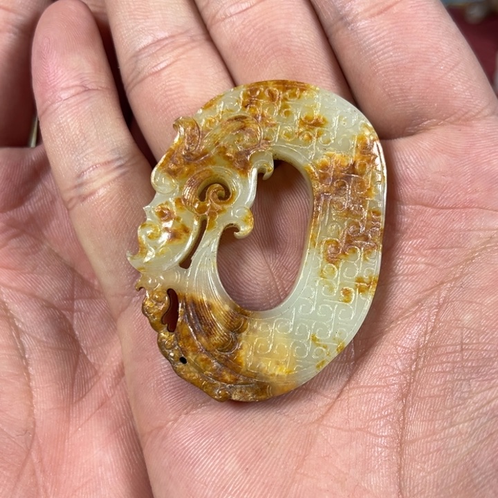 和田玉（糖玉）挂件未镶嵌玉*缘