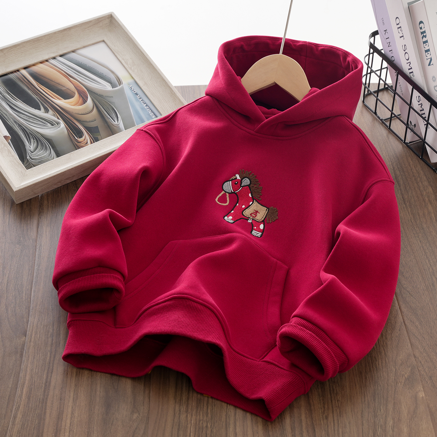 【限量款拜年服】亲子童装加绒连帽卫衣2026马年中大童上衣258DS14