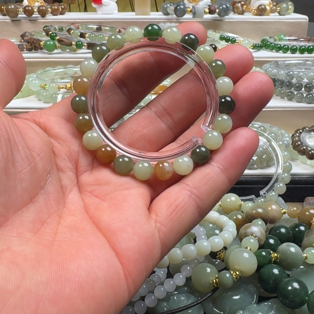 和田玉未镶嵌手链