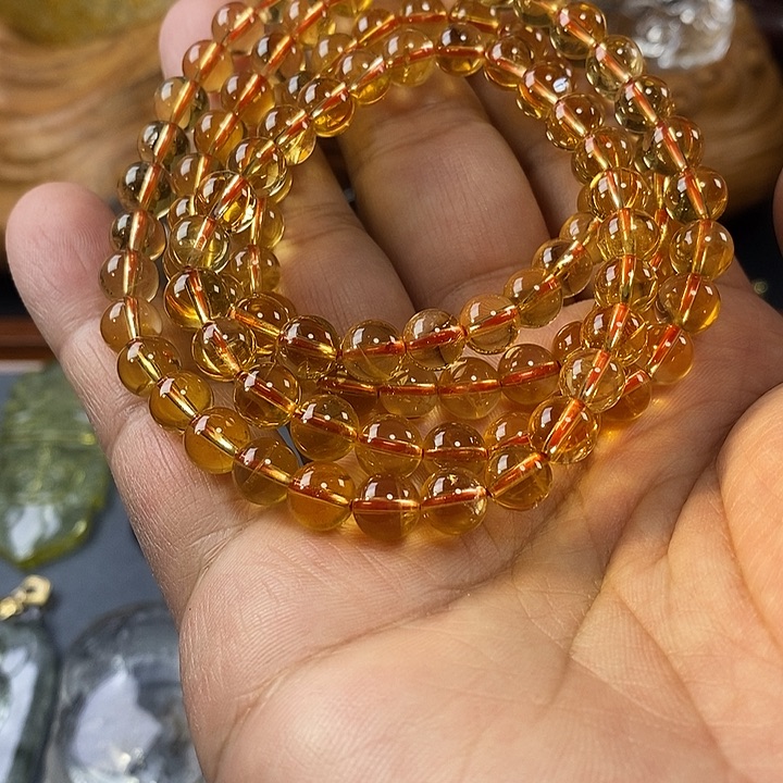 水晶颈饰未镶嵌黄水晶