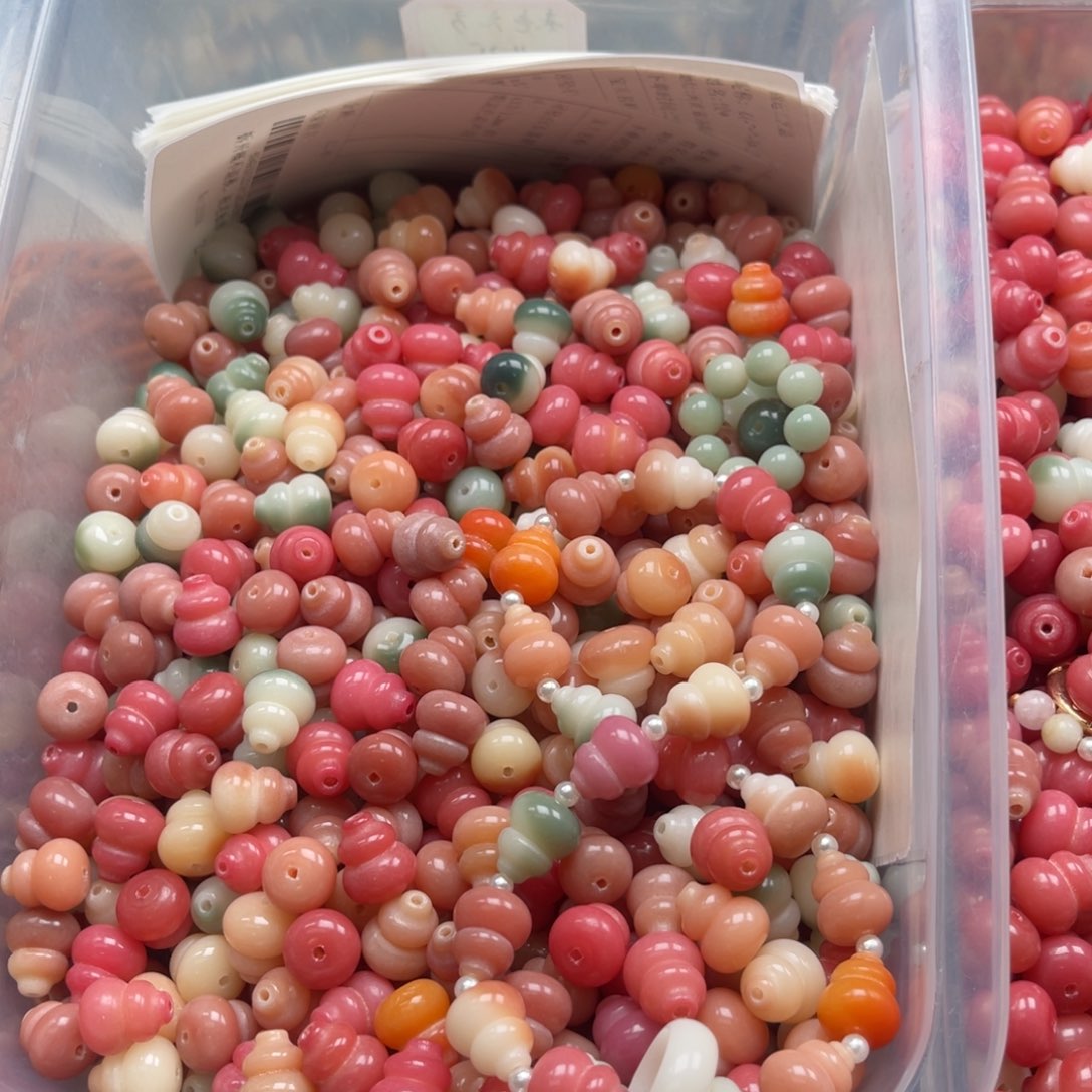 吊坠白玉菩提d x13/12mm/40颗混色葫芦瑕