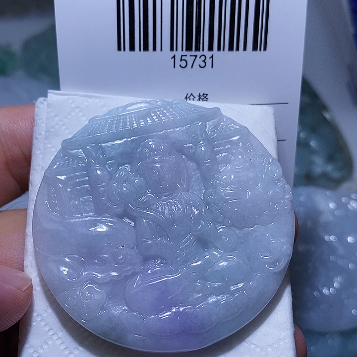 翡翠未镶嵌颈饰天光墟翡翠市场现金代购