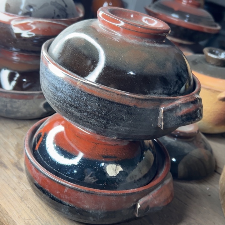 库存尾货五厂煤烧小元宝锅一对口径17