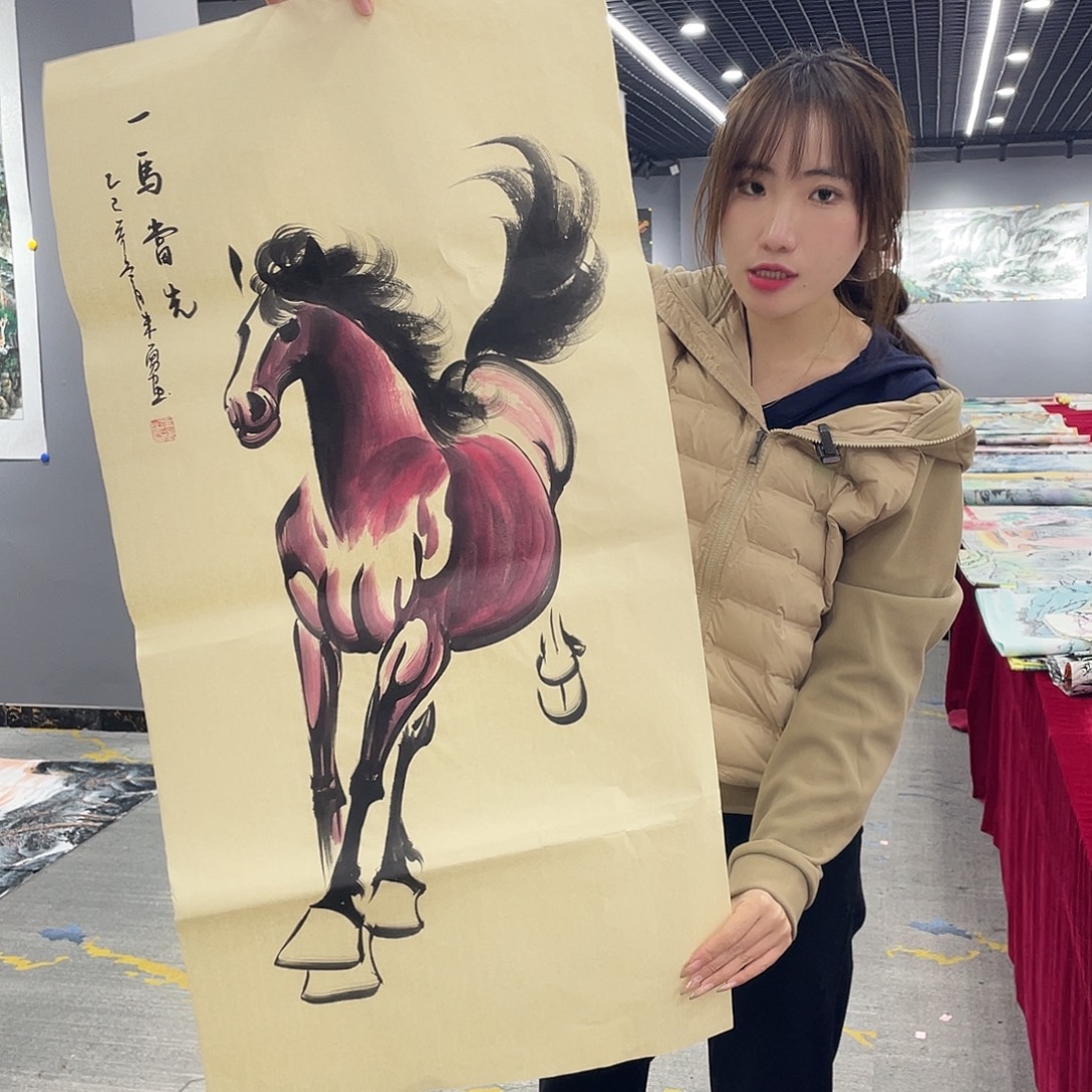 名人真画手工手绘