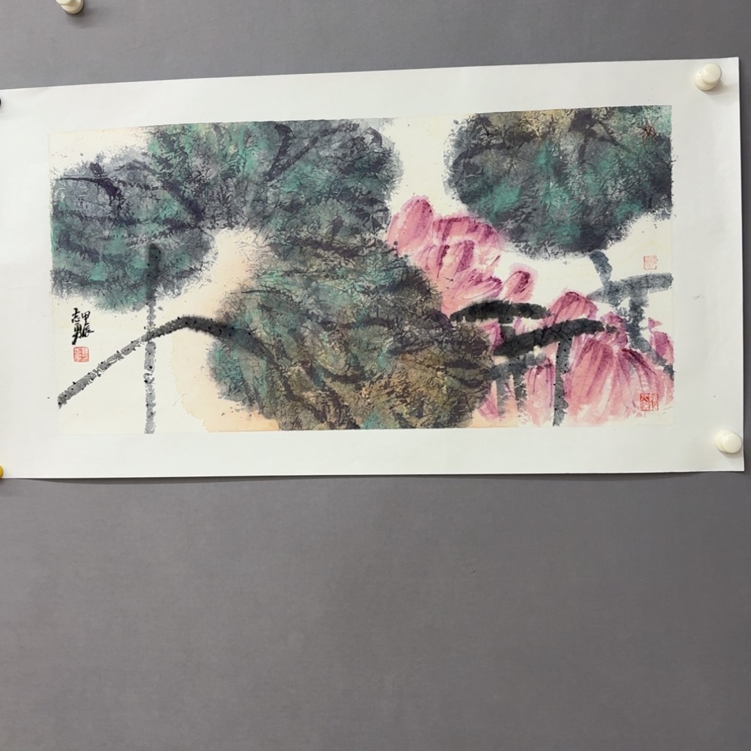 国画艺术家真人手绘
