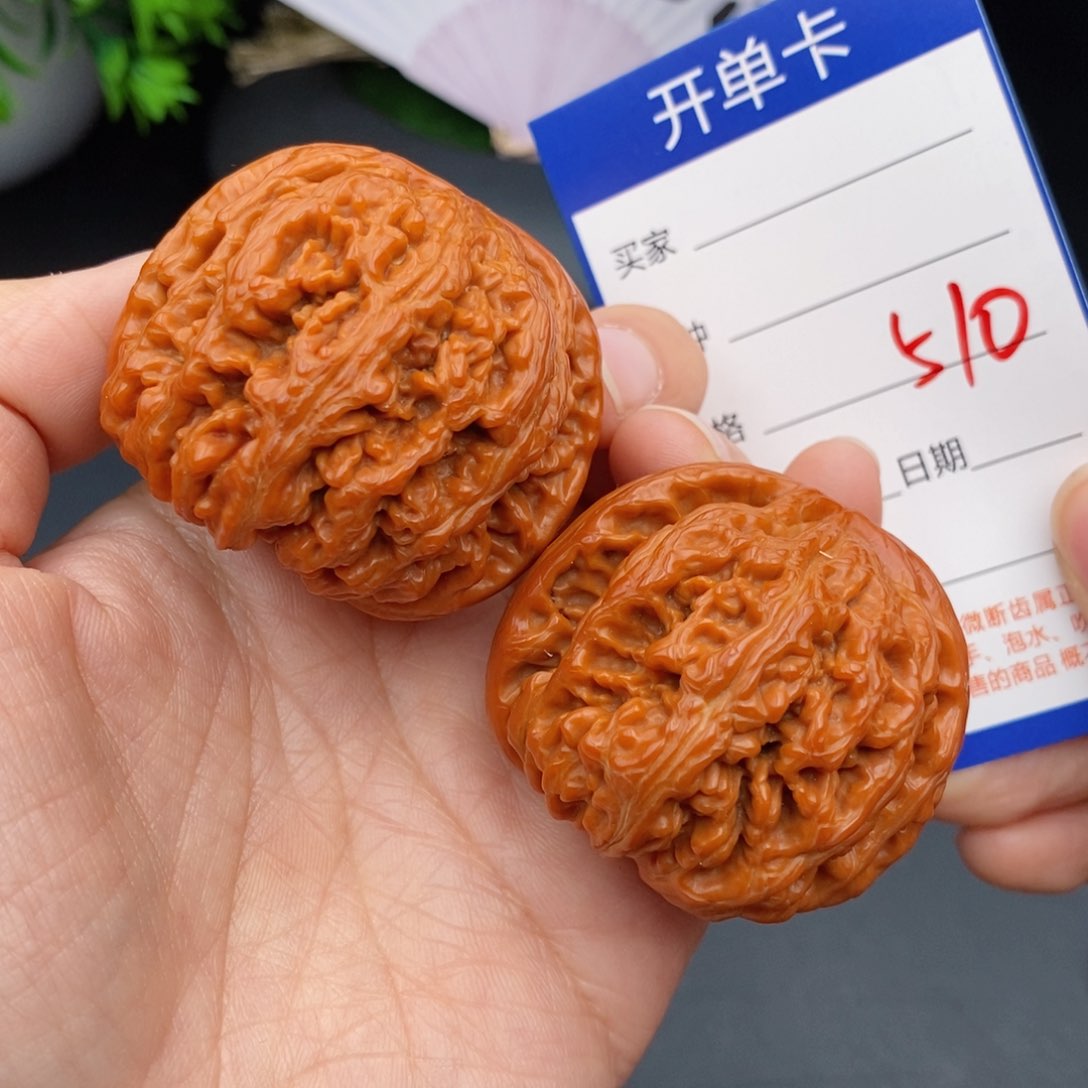 文玩核桃把件李*宇47粗筋510