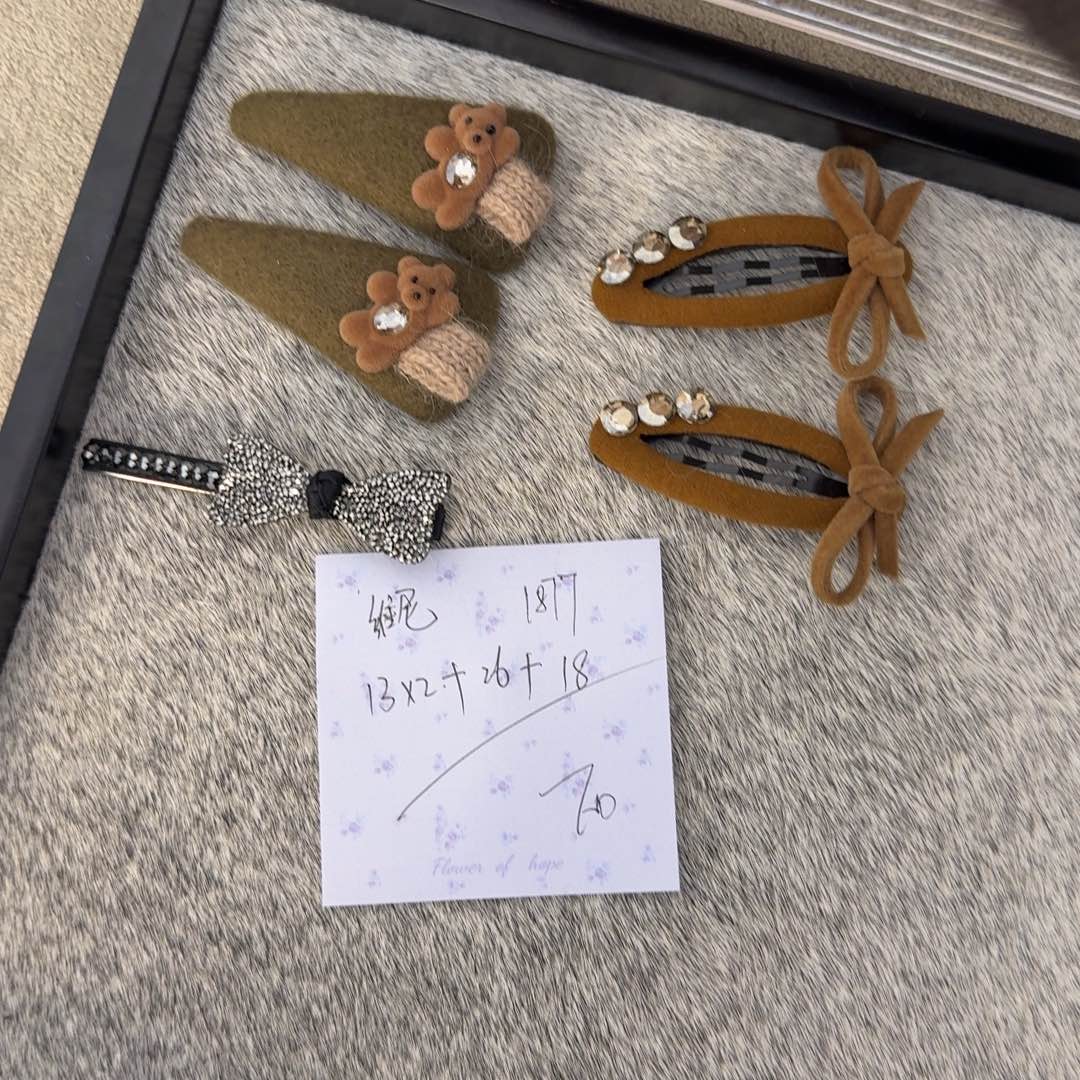 皮质铁合金发夹发夹