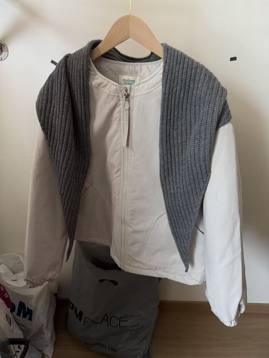 韩代.麻薯 披肩棉服外套  L25101806