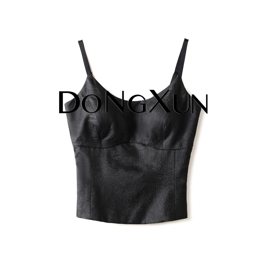 【秘密武器】满分桑蚕丝香云纱百搭显瘦打底吊带美背DX25AD008